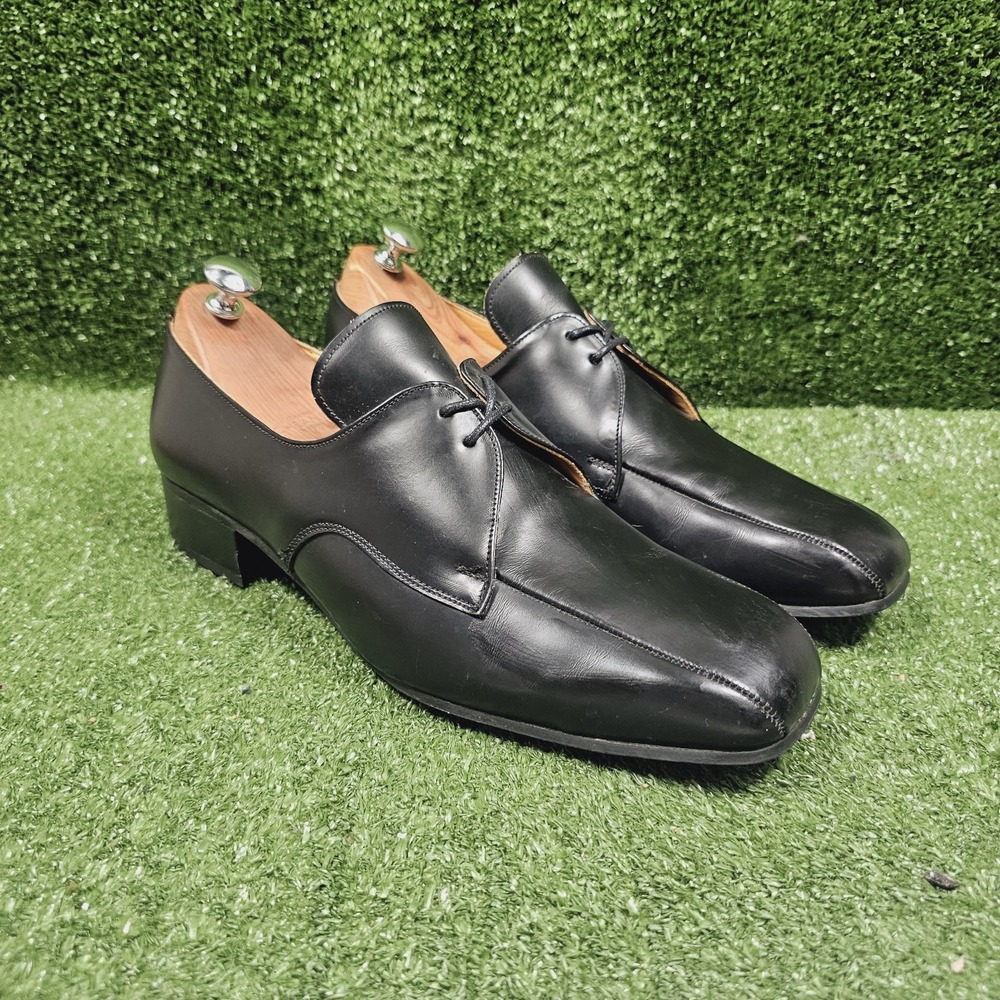 Vintage John Fluevog George Cox Black Leather Dress Shoes Made In England US 12